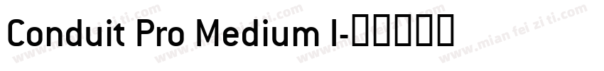 Conduit Pro Medium I字体转换